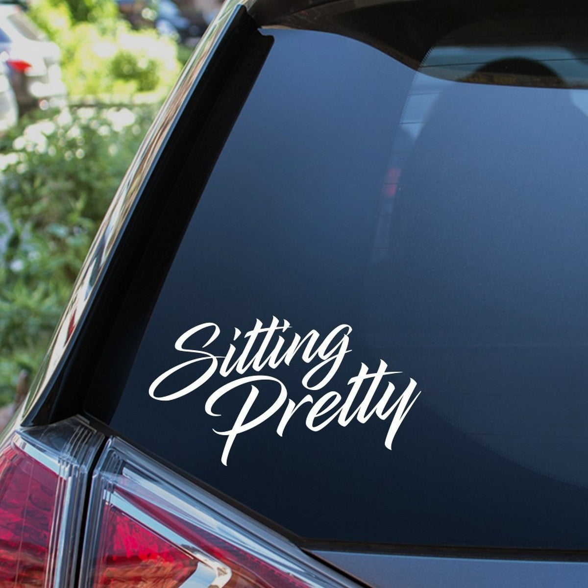 Sitting Pretty Car Sticker