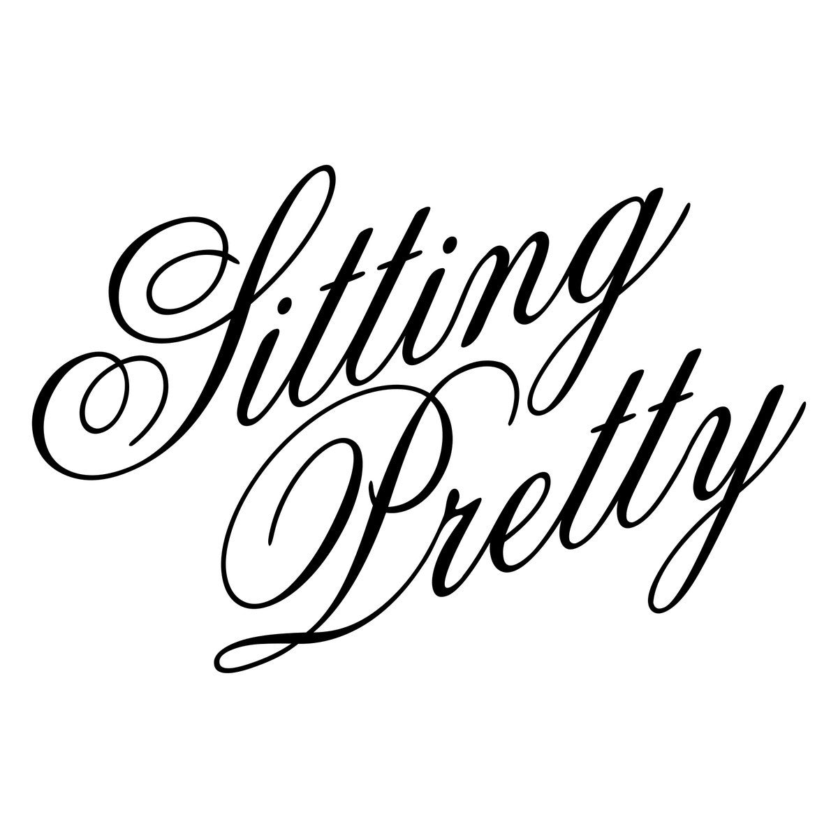 Sitting Pretty Car Sticker