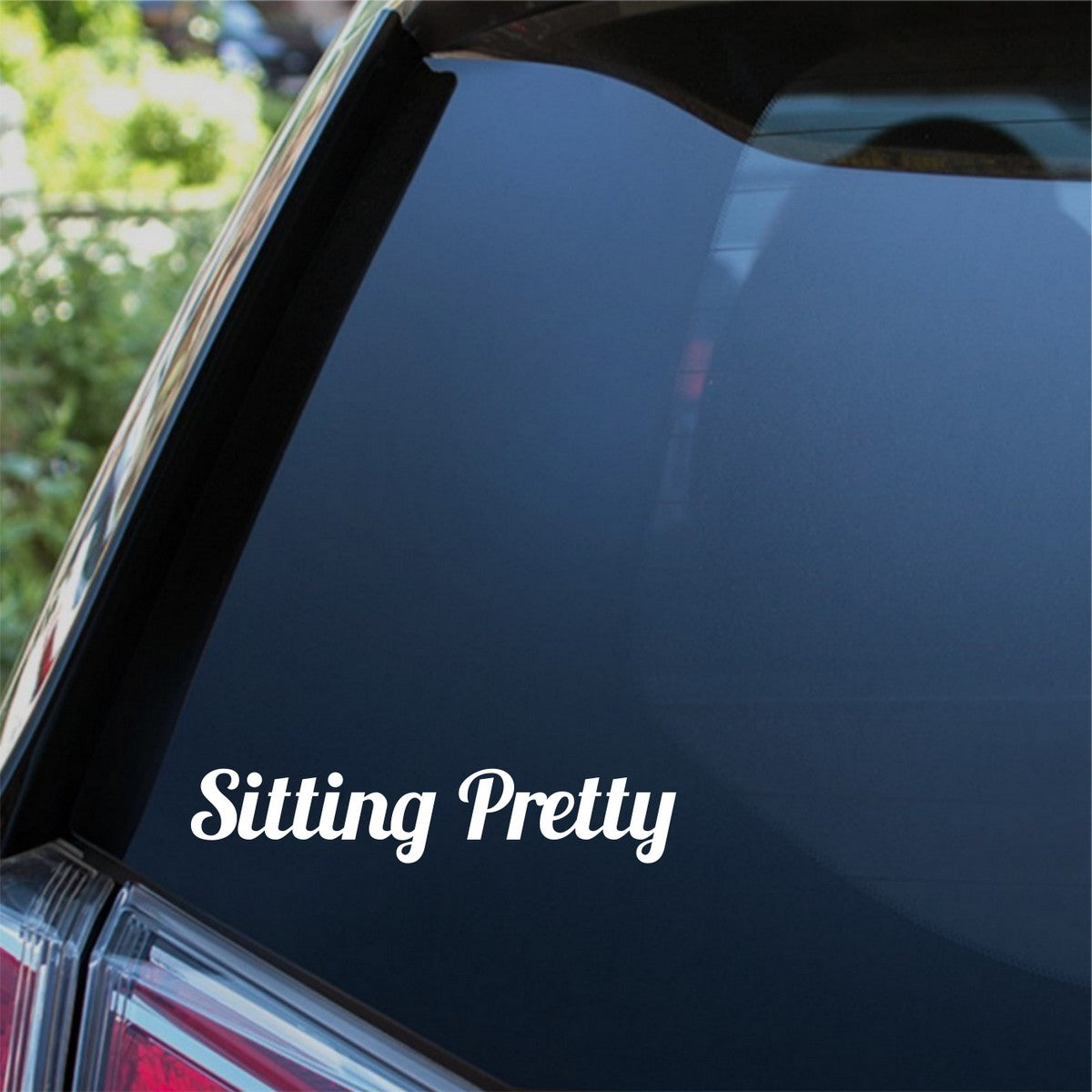 Sitting Pretty Car Sticker