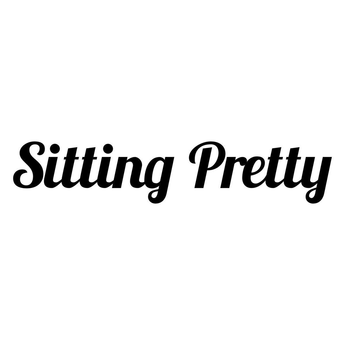Sitting Pretty Car Sticker