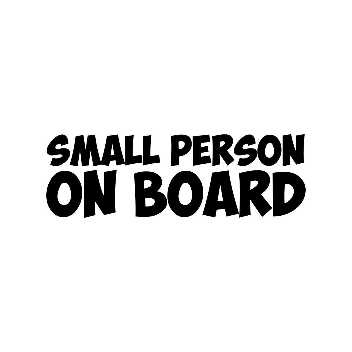 Small Person On Board Car Sticker