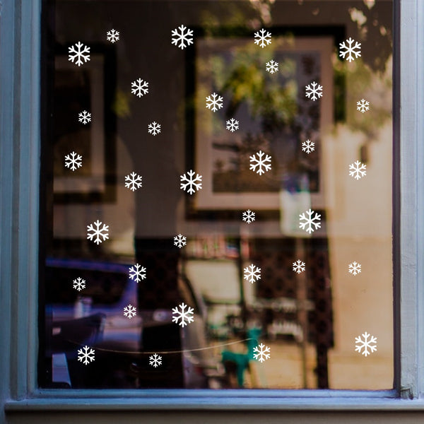 Snowflake Stickers In Window