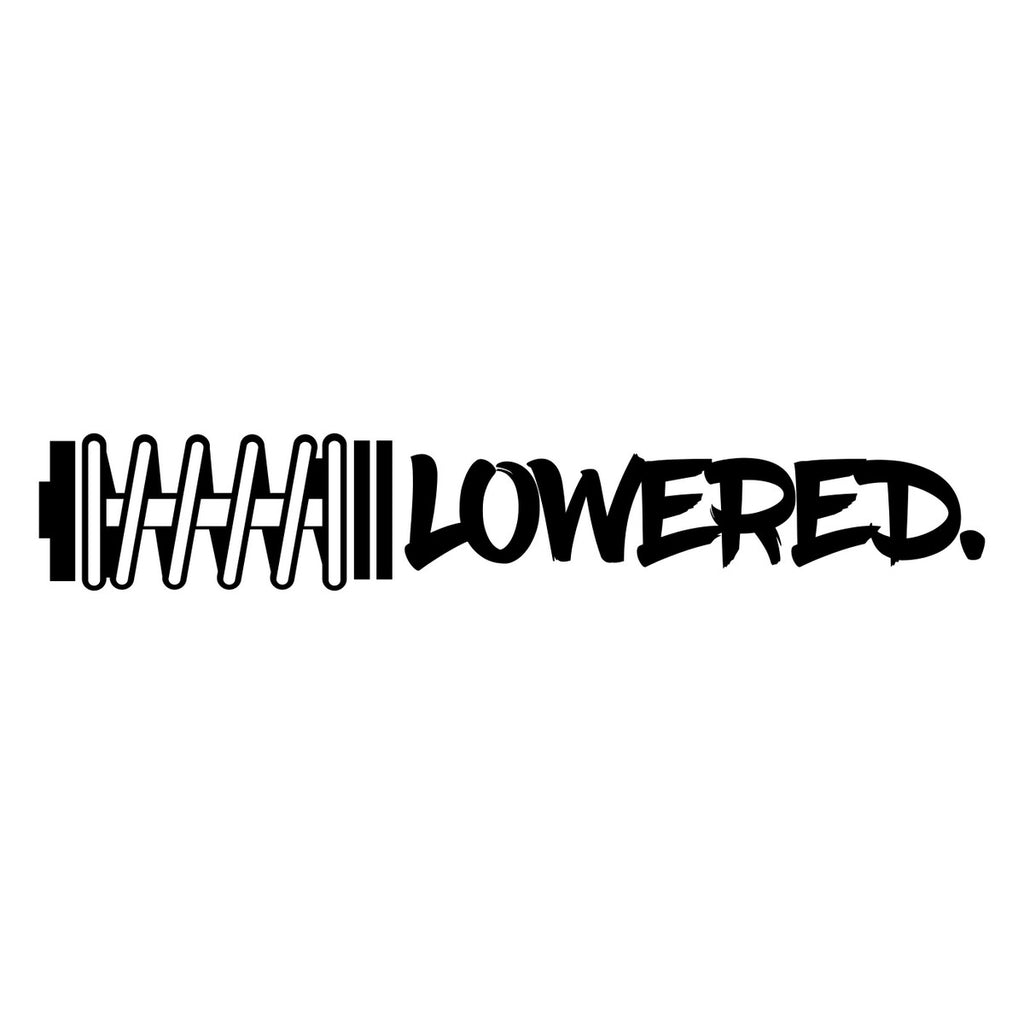 Lowered Coil Car Sticker