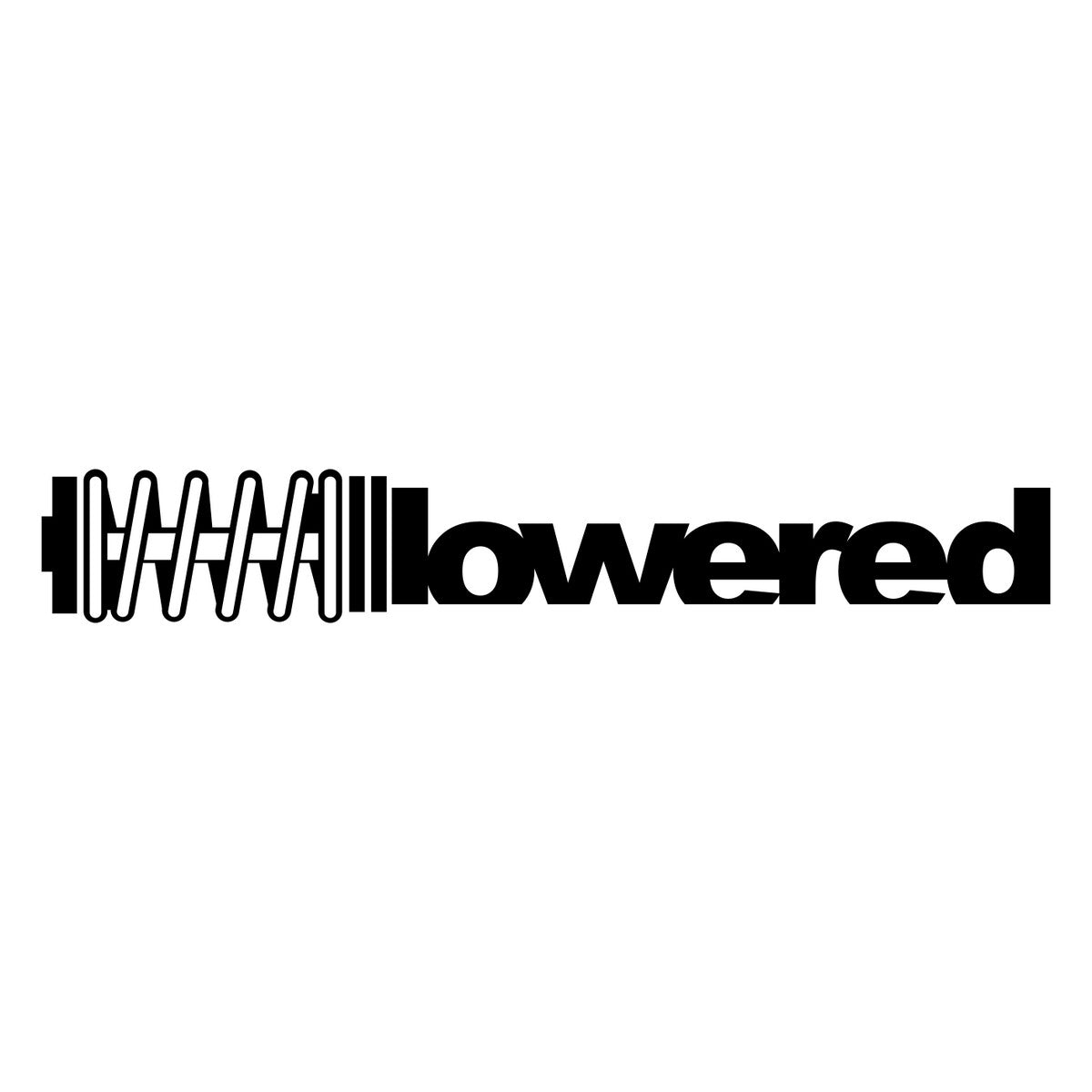 Lowered Coil Car Sticker