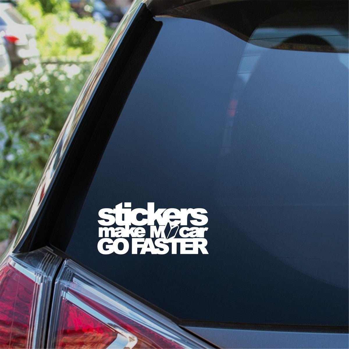 Stickers Make My Car Go Faster Car Sticker | 38k Vinyl Graphics