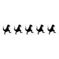 T-REX Dinosaur Wall Tile Stickers