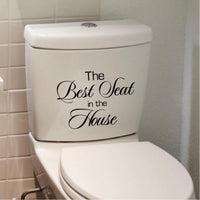 The best seat in the house toilet sticker