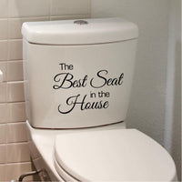 The best seat in the house toilet sticker