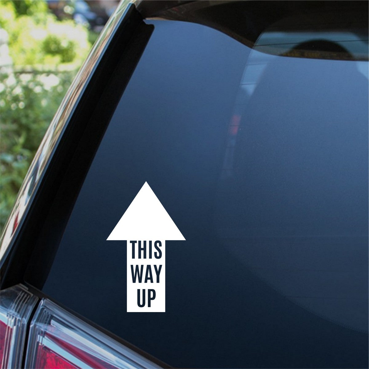 This Way Up Car Sticker