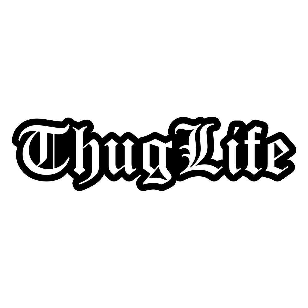 THUG LIFE Car Sticker