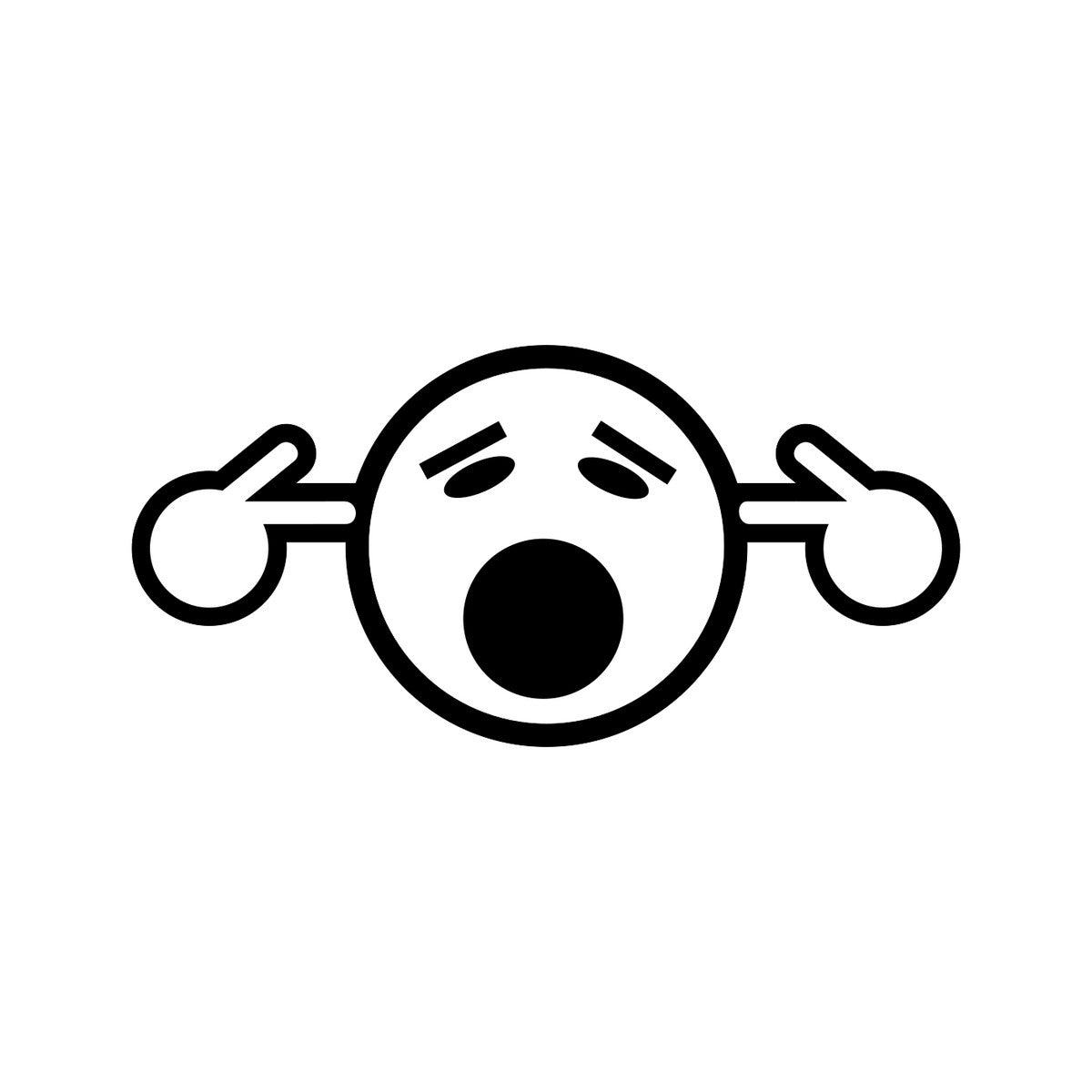 Too Loud Smiley Car Sticker