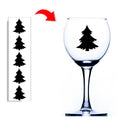 Christmas Tree Wine Glass Stickers