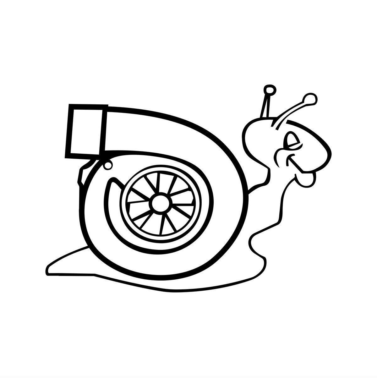 Turbo Snail Car Sticker