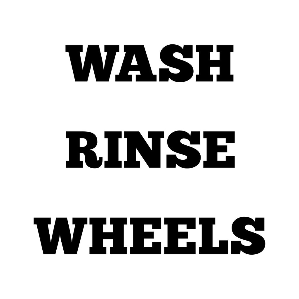 Wash Rinse Wheels Bucket Stickers