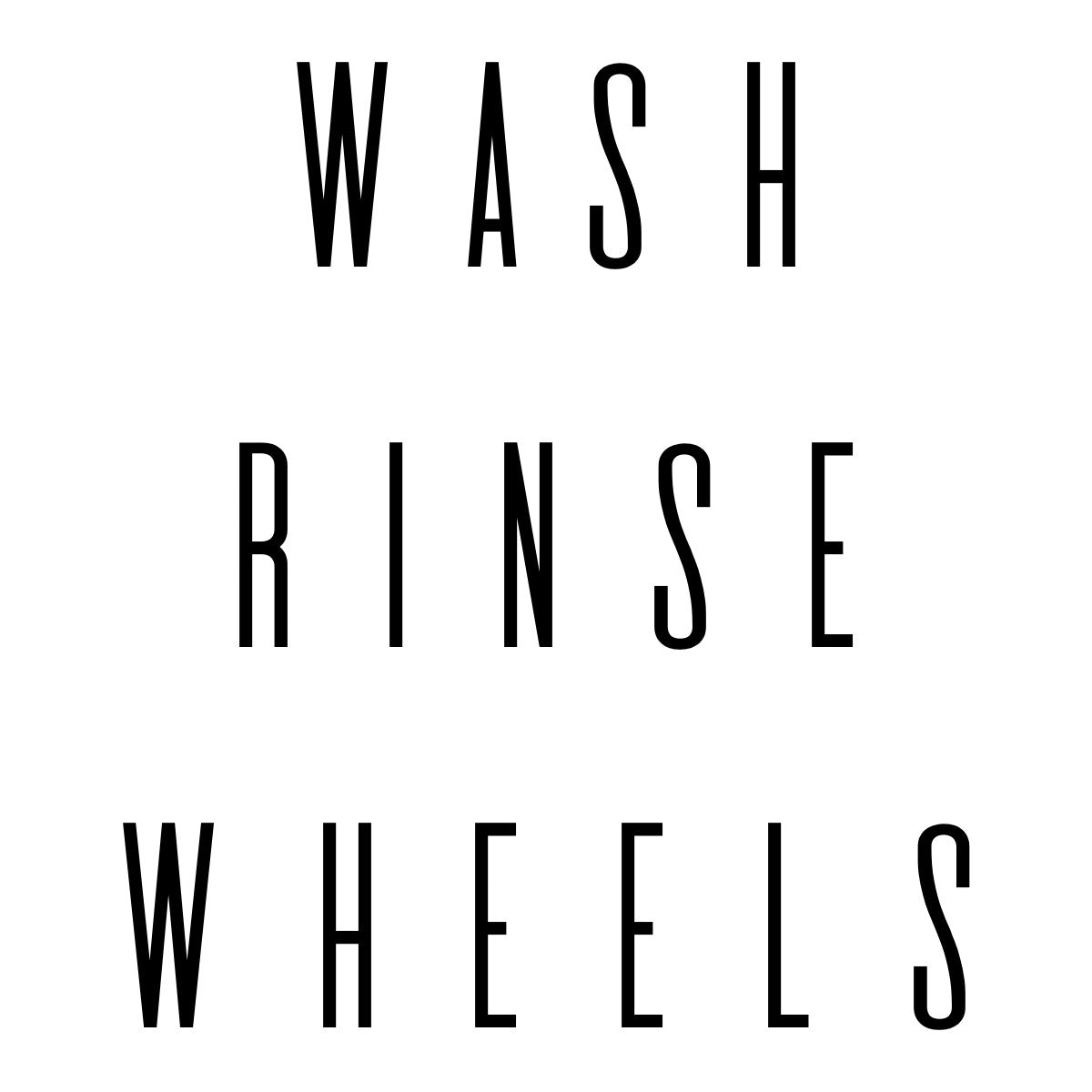 Wash Rinse Wheels Bucket Stickers