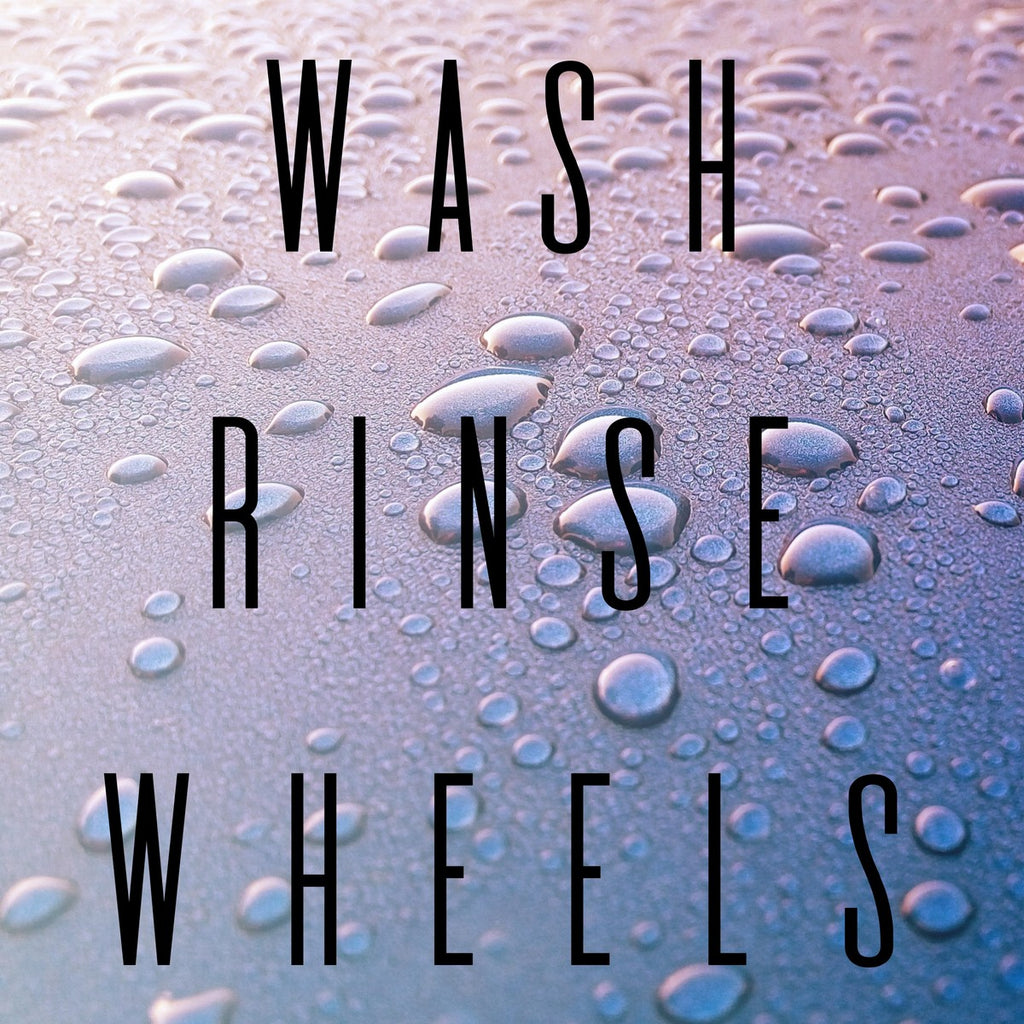 WASH RINSE WHEELS Car Washing Valeting Bucket Stickers