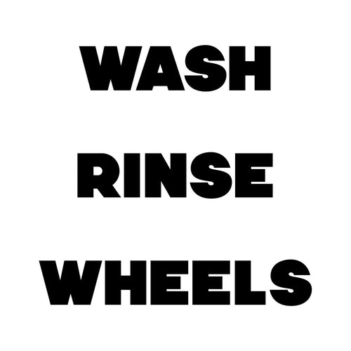 Wash Rinse Wheels Bucket Stickers