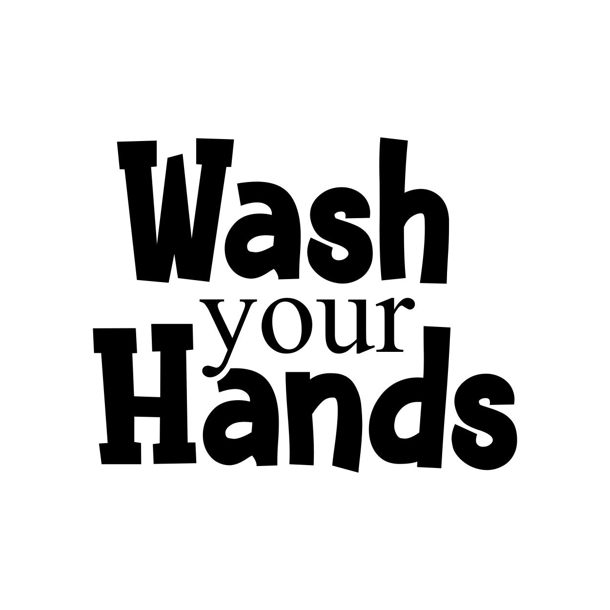 Wash your hands toilet sticker