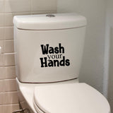 Wash your hands funny toilet sticker
