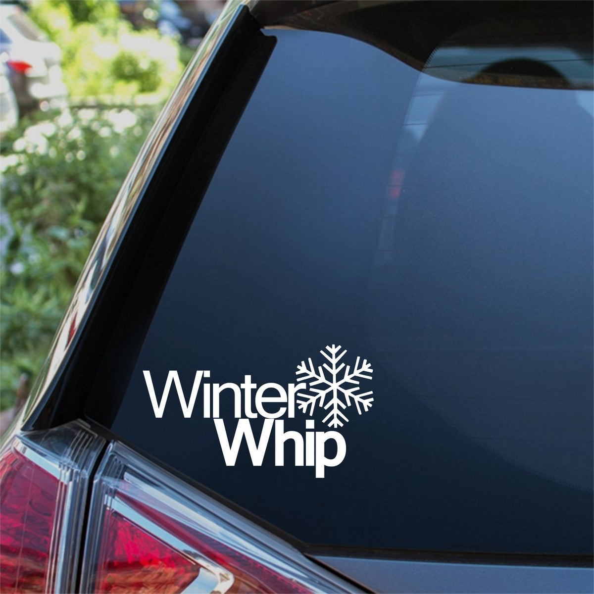 Winter Whip Car Sticker