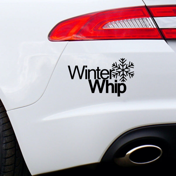 Winter Whip Car Sticker