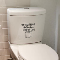You never know what you have until it's gone funny toilet sticker