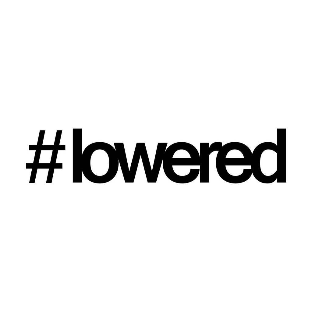 Lowered car sticker vinyl decal