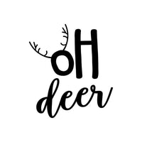 Oh Deer Wine Glass Stickers