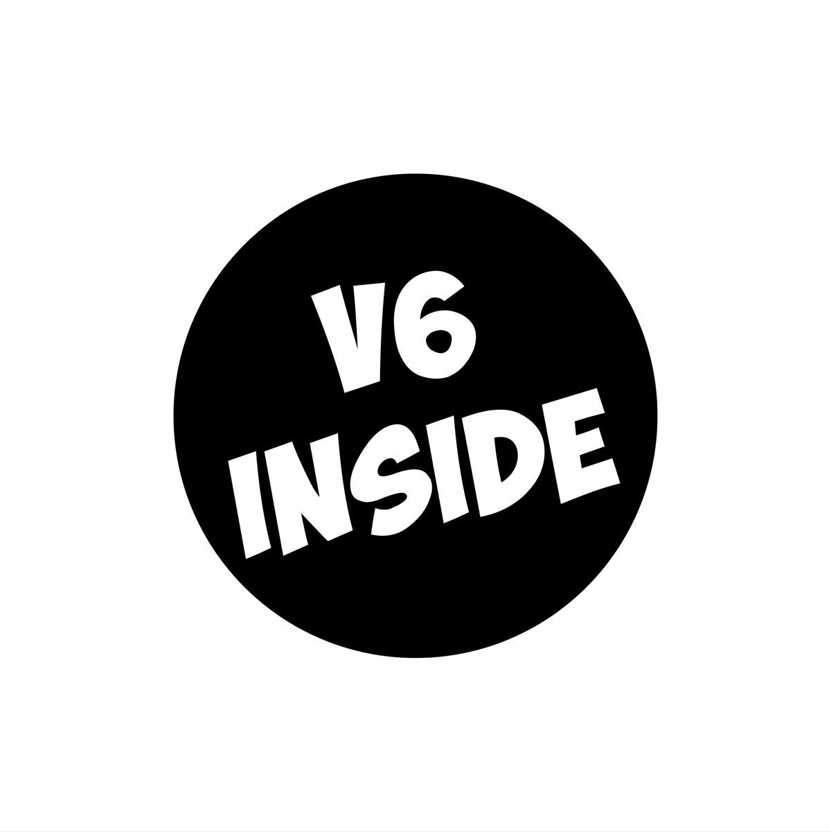 v6 Inside Car Sticker