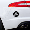 v6 Inside Car Sticker